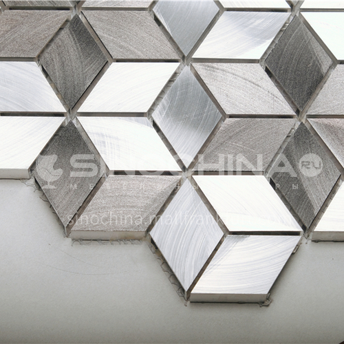 Aluminum Diamond Shape Metal Mosaic